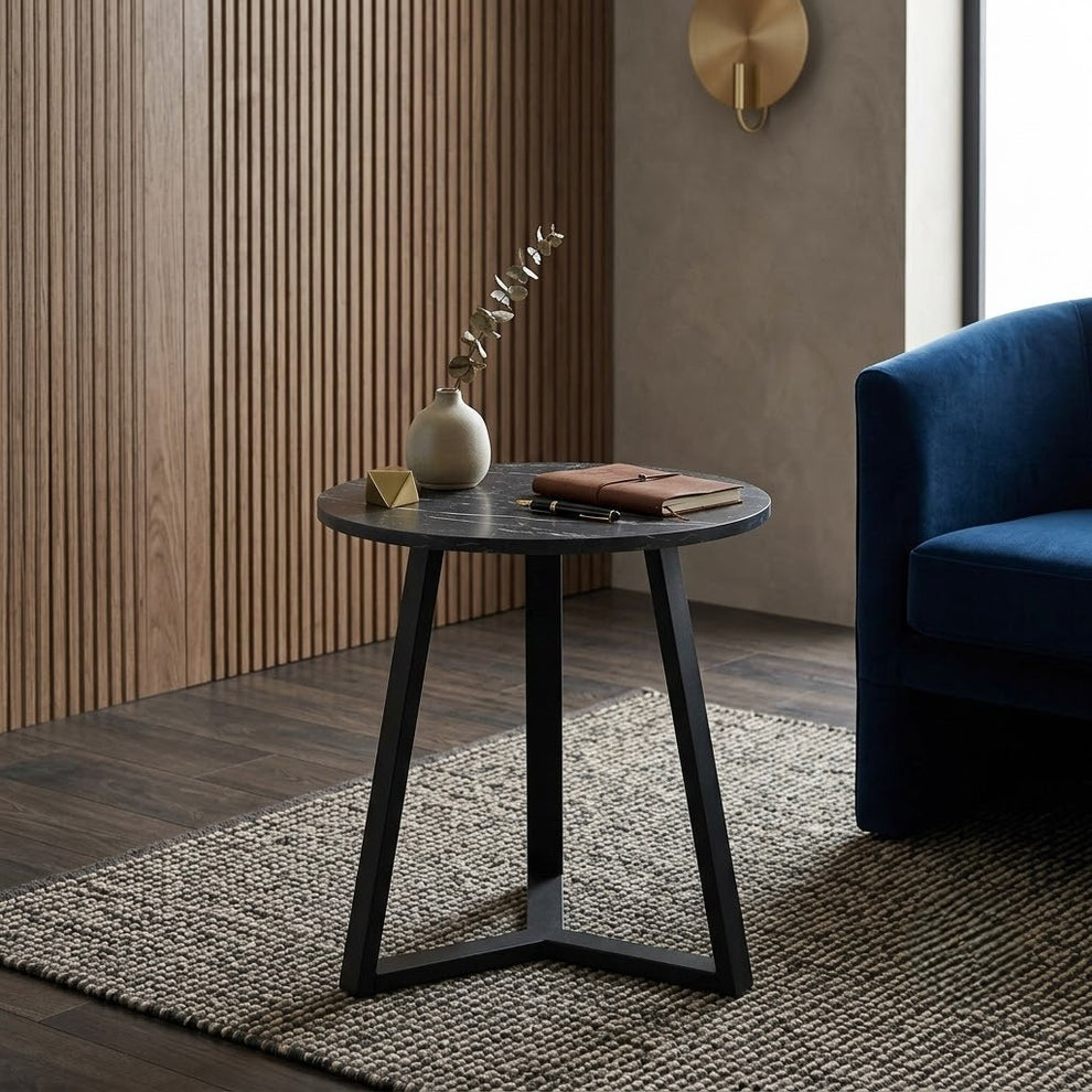 Masa Cafea Farado Rotunda Negru  45 x 52 Cm