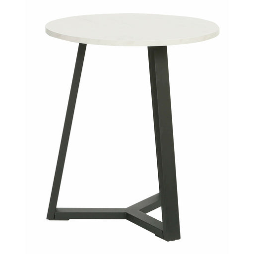 Masa Cafea Farado Rotunda Alb 45 x 52 Cm