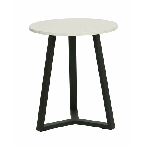 Masa Cafea Farado Rotunda Alb 45 x 52 Cm
