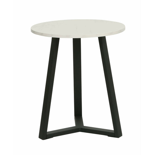 Masa Cafea Farado Rotunda Alb 45 x 52 Cm