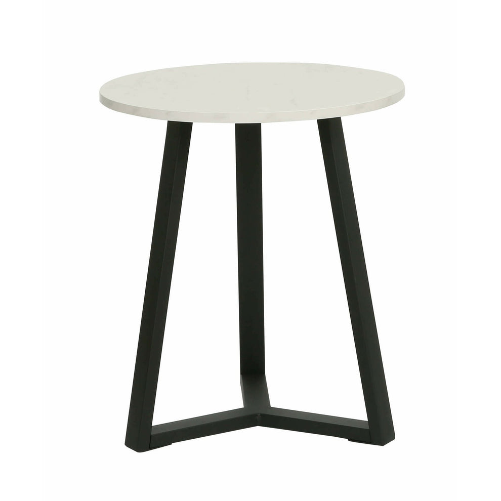 Masa Cafea Farado Rotunda Alb 45 x 52 Cm