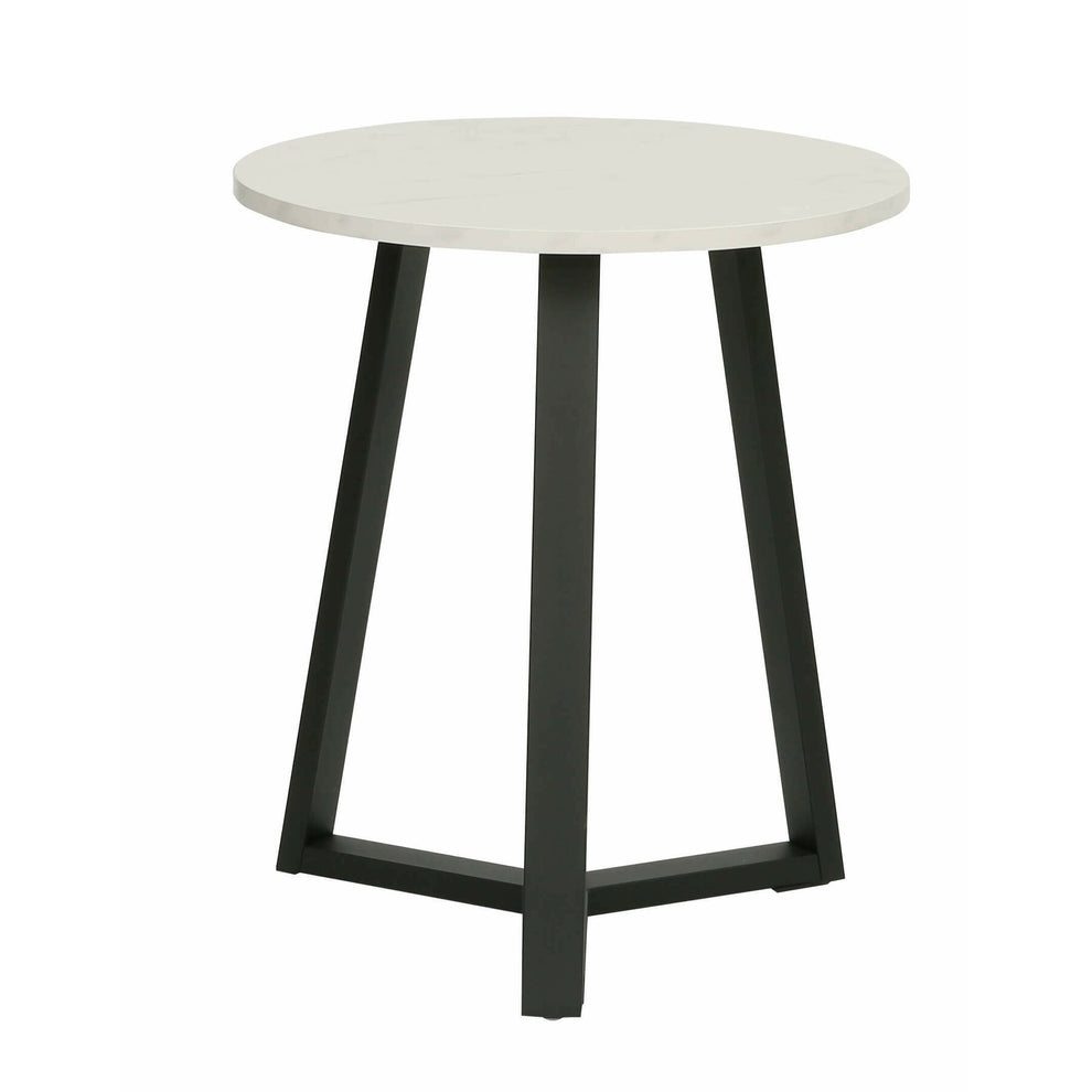 Masa Cafea Farado Rotunda Alb 45 x 52 Cm