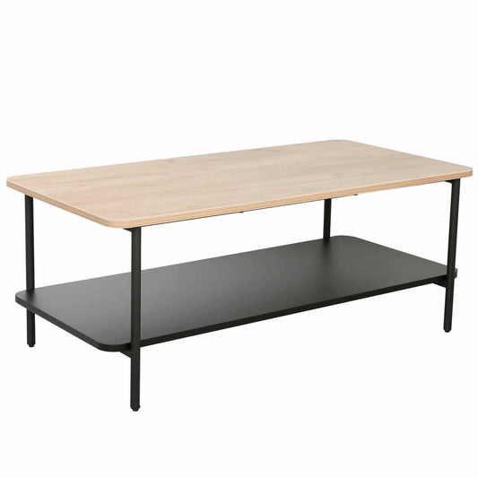 Masa Cafea Merina Natur Negru 100 x 50 x 40 Cm