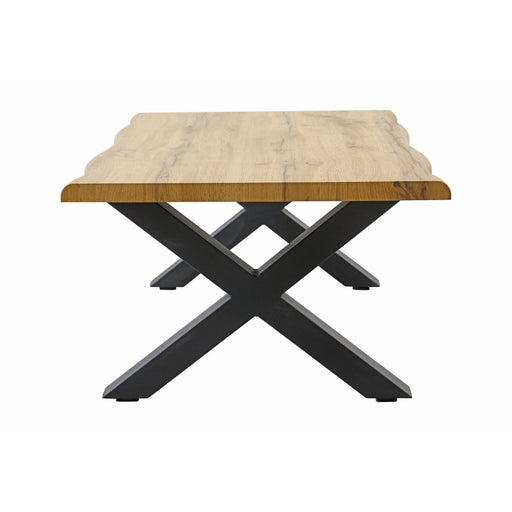 Masa Cafea Revel Stejar Si Negru, 90 x 60 x 39 Cm