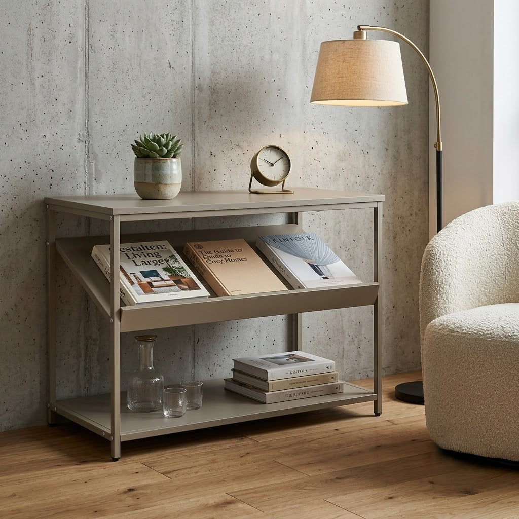 Etajera Pantofi Lara B Taupe 80 Cm