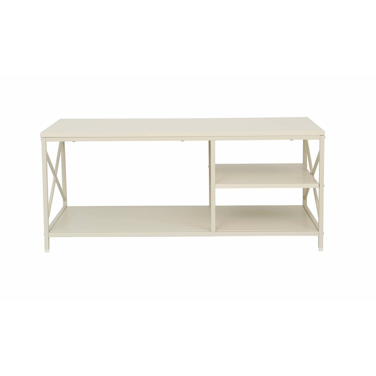 Masa Cafea Metalic Storage C Cream 100 x 50 x 43 Cm