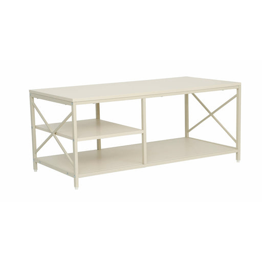 Masa Cafea Metalic Storage C Cream 100 x 50 x 43 Cm