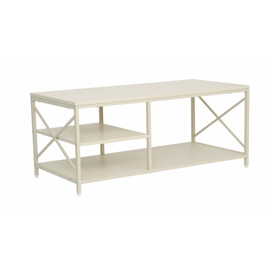 Masa Cafea Metalic Storage C Cream 100 x 50 x 43 Cm