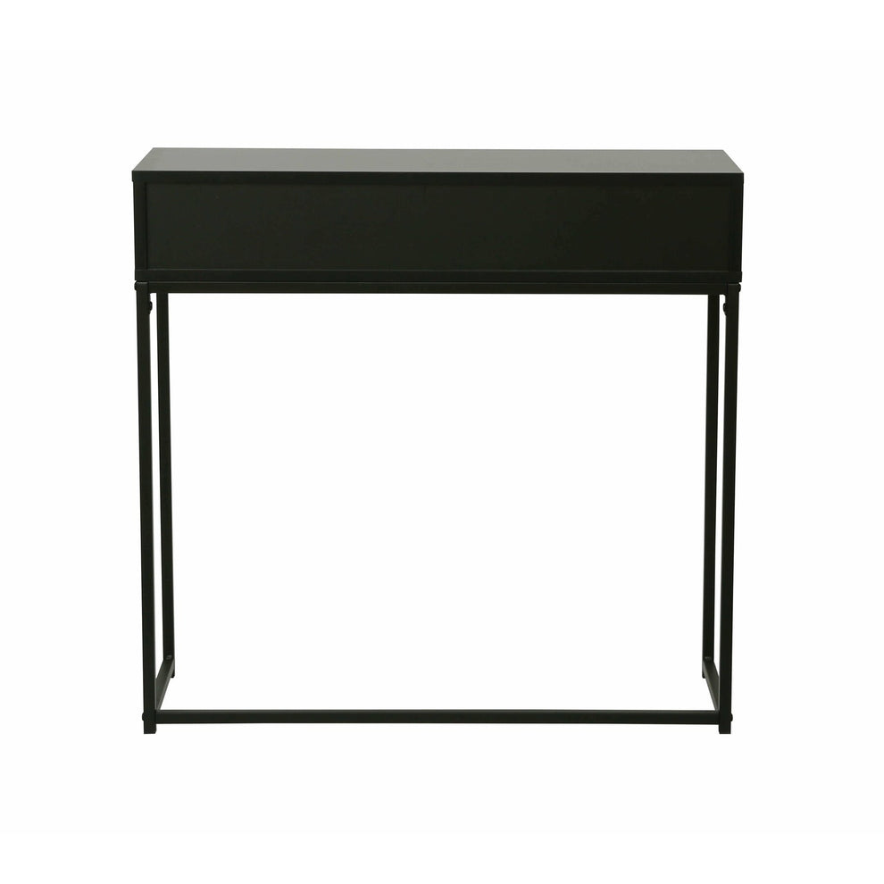 Consola Burgia, Finisaj Marmura, Negru, 80 Cm