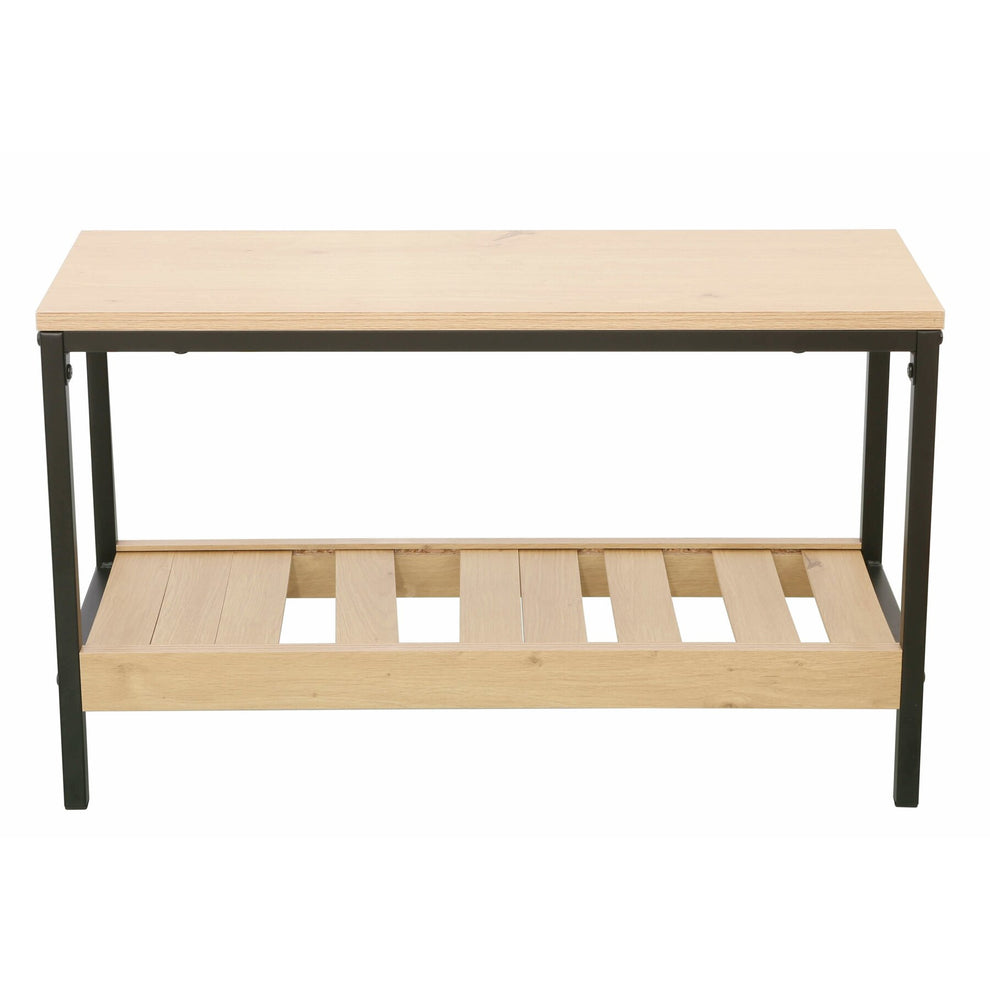 Bancheta Incaltaminte Quest Natur Negru, 70 Cm