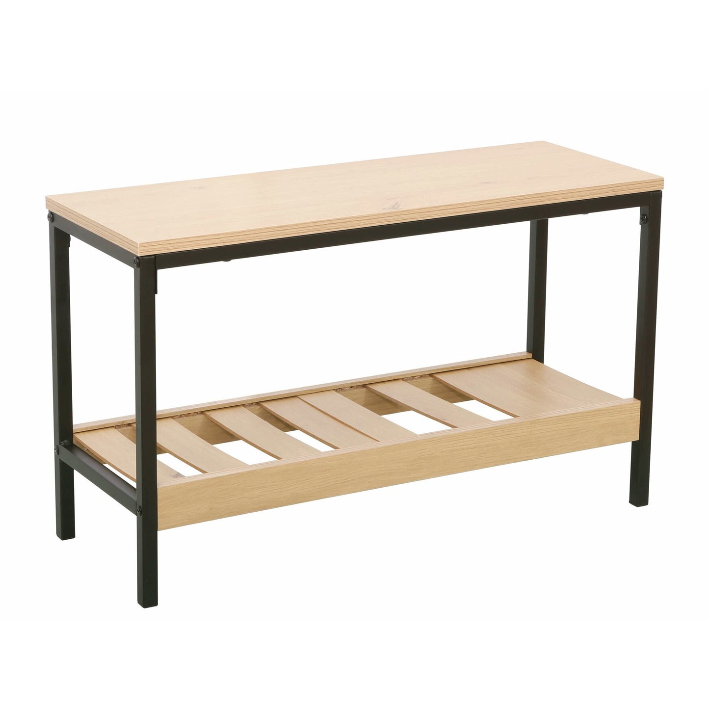 Bancheta Incaltaminte Quest Natur Negru, 70 Cm