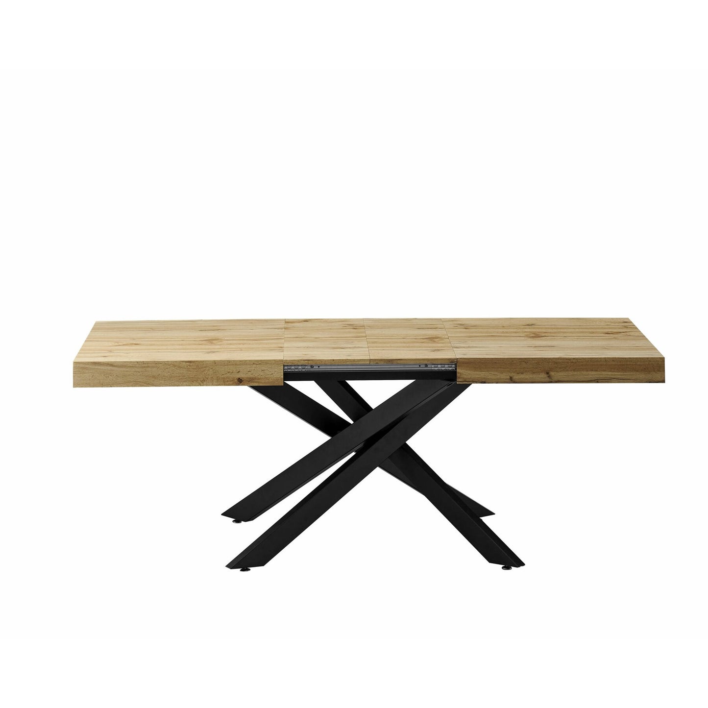 Masa Valhalla Extensibila Stejar Si Negru 145-175-205x90 x 76 cm