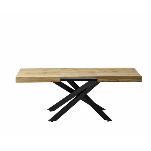 Masa Valhalla Extensibila Stejar Si Negru 145-175-205x90 x 76 cm