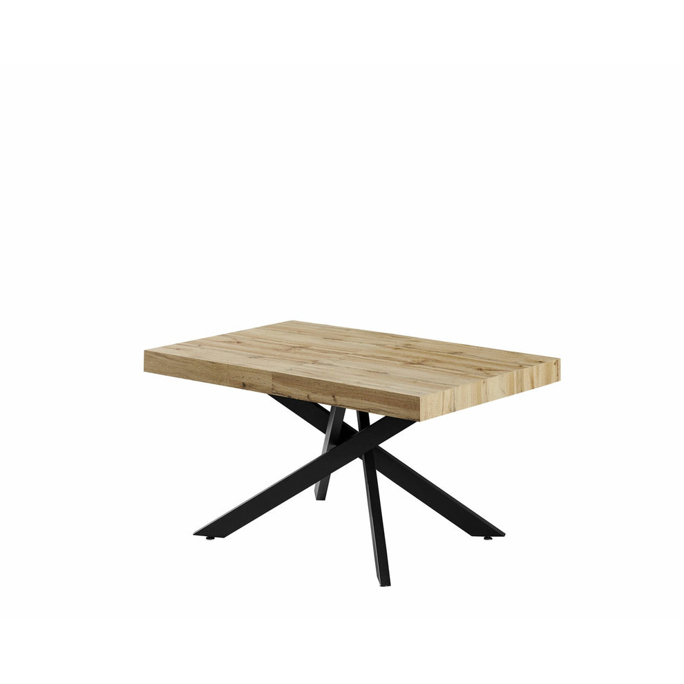 Masa Valhalla Extensibila Stejar Si Negru 145-175-205x90 x 76 cm