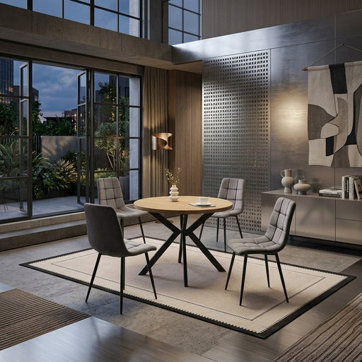 Masa Perla Rotunda Extensibila Stejar 100-250 x 100 x 75 Cm