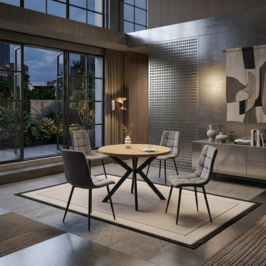 Masa Perla Rotunda Extensibila Stejar 100-250 x 100 x 75 Cm