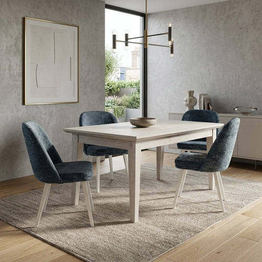 Set masa extensibila Novo Loft cu 4 Scaune Julie, Natur, 140/180 x 76 x 78 cm