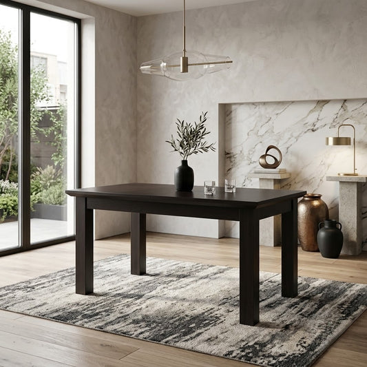 Masa Fiona, Extensibila, Brun Inchis, 122.6/160 x 75.6 x 78 Cm