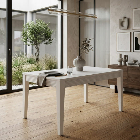 Masa Extensibila Verona Bianco Alb, Alb, 140/190 X 90 X 78 Cm
