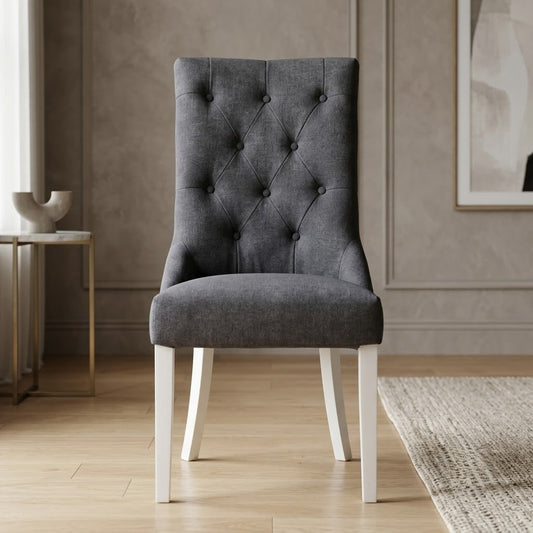Scaun Carla, Gri, 55.5 x 68 x 107 Cm