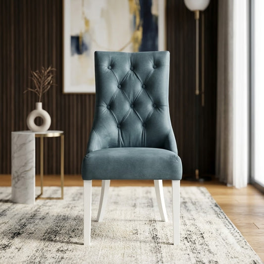 Scaun Carla, Albastru, 55.5 x 68 x 107 Cm