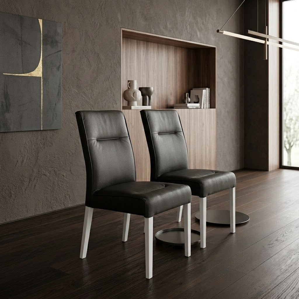 Set 2 Scaune Fiona, Espresso, 46.5 x 64 x 91 Cm