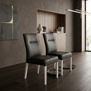Set 2 Scaune Fiona, Espresso, 46.5 x 64 x 91 Cm