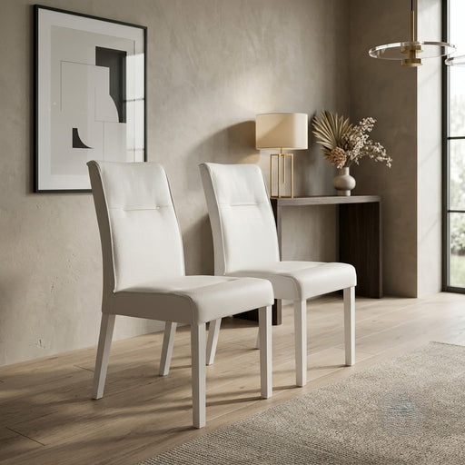 Set 2 Scaune Fiona, Alb, 46.5 x 64 x 91 Cm