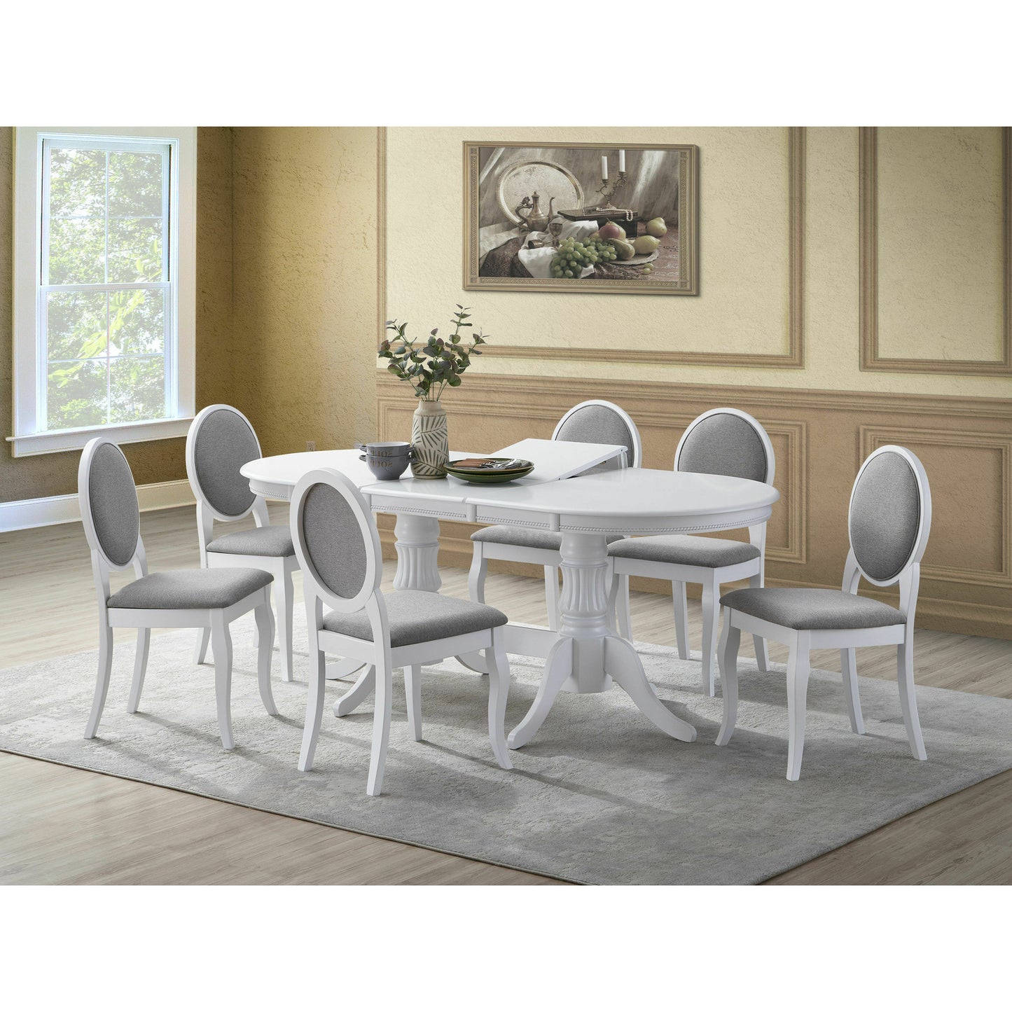Masa Nemira Extensibila Alba, 150 Cm