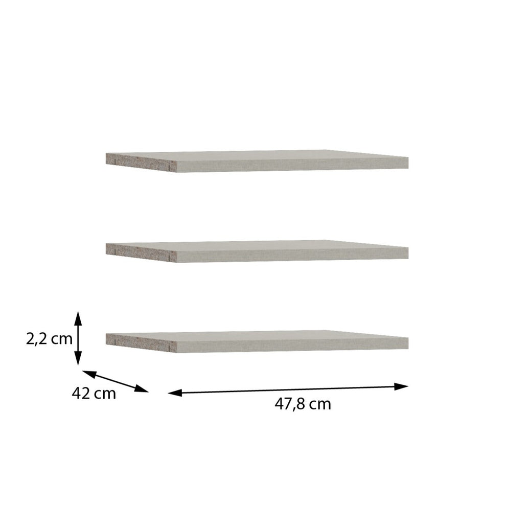 Set Polite Bestday, Gri, 47.8 Cm