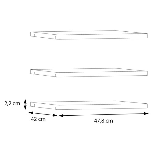 Set Polite Bestday, Gri, 47.8 Cm