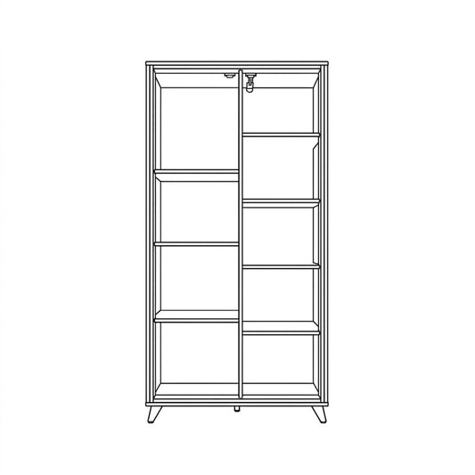 Etajera 1 Usa 1 Sertar Neverlans , 85 Cm