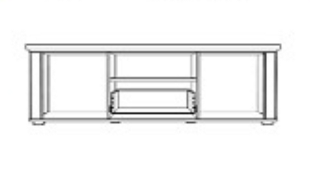 Comoda Tv 2 Usi Si 1 Sertar Amarena, 160 Cm