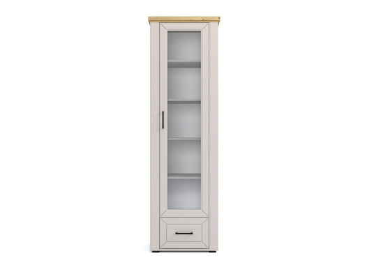 Vitrina 1 Usa Si 1 Sertar Amarena, 62.5 Cm