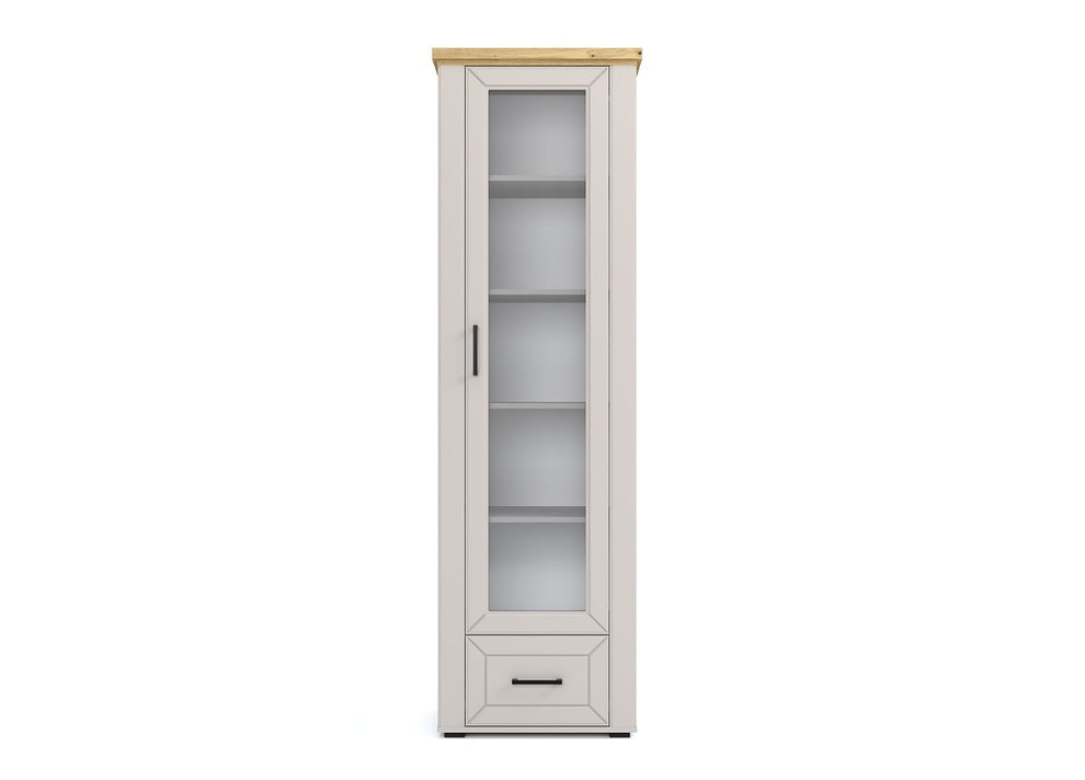 Vitrina 1 Usa Si 1 Sertar Amarena, 62.5 Cm