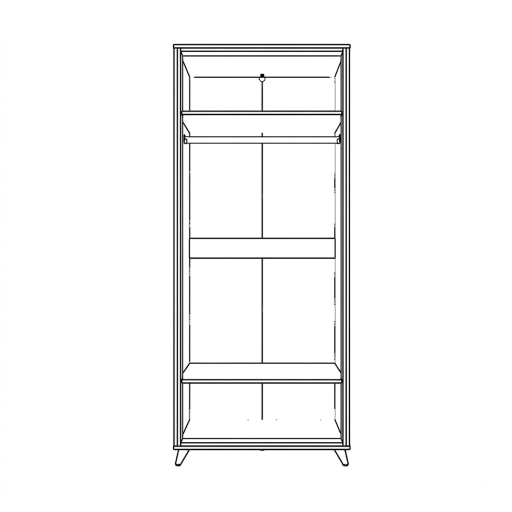Dulap 2 Usi Neverlans, 85 Cm