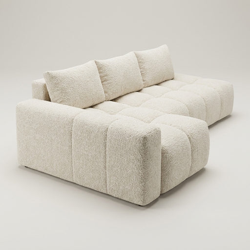Coltar Extensibil Luna, Insula, Lada Depozitare,5 Locuri, 279 Cm ivory stanga