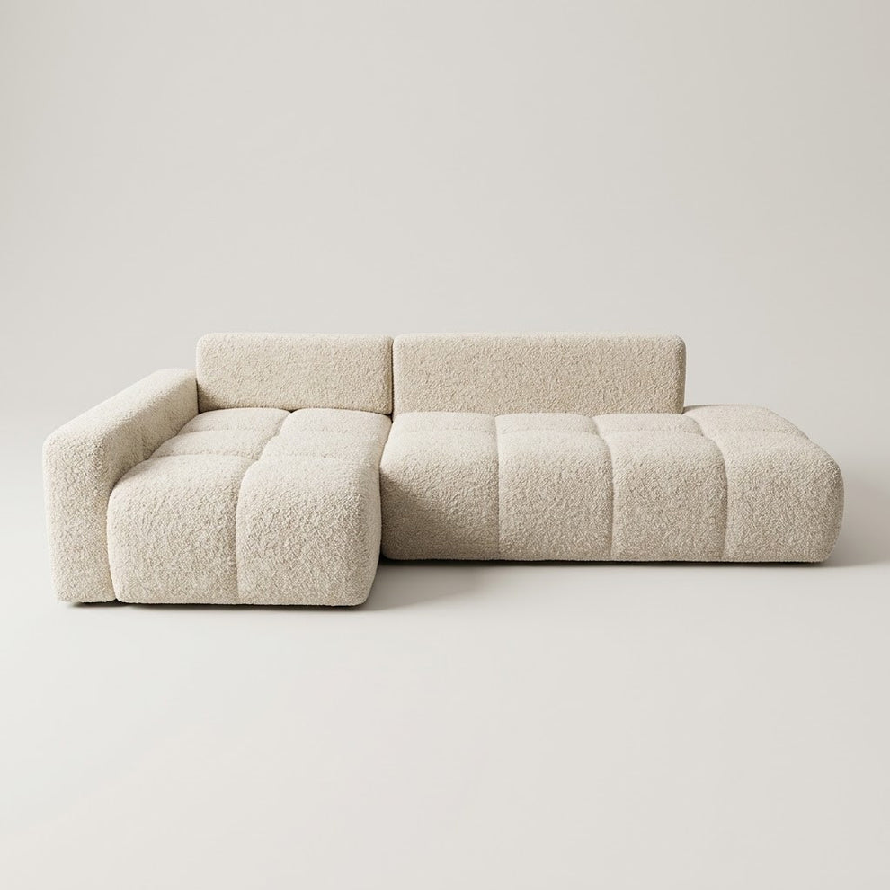 Coltar Extensibil Luna, Insula, Lada Depozitare,5 Locuri, 279 Cm ivory stanga