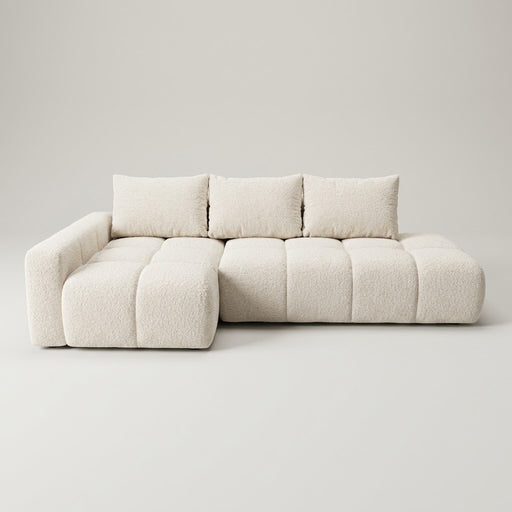 Coltar Extensibil Luna, Insula, Lada Depozitare,5 Locuri, 279 Cm ivory stanga