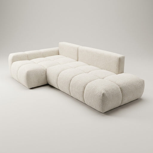 Coltar Extensibil Luna, Insula, Lada Depozitare,5 Locuri, 279 Cm ivory stanga