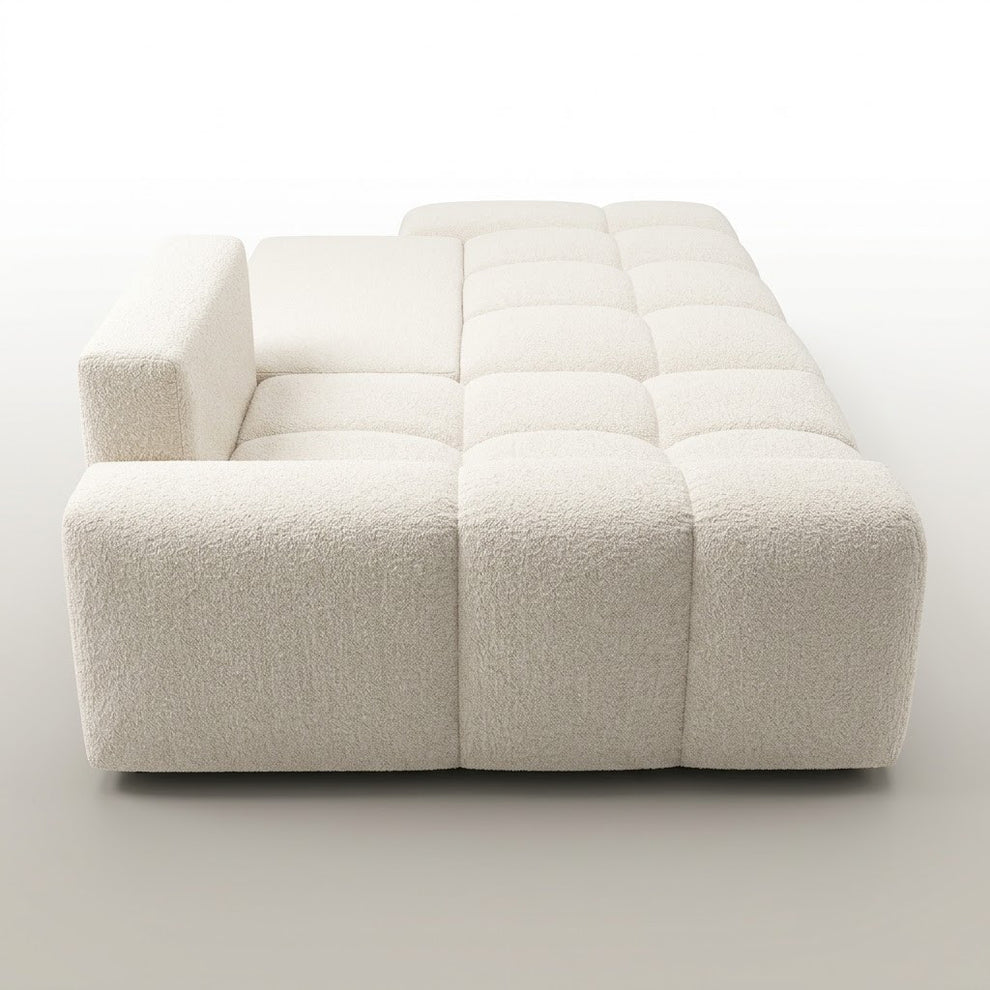 Coltar Extensibil Luna, Insula, Lada Depozitare,5 Locuri, 279 Cm ivory stanga