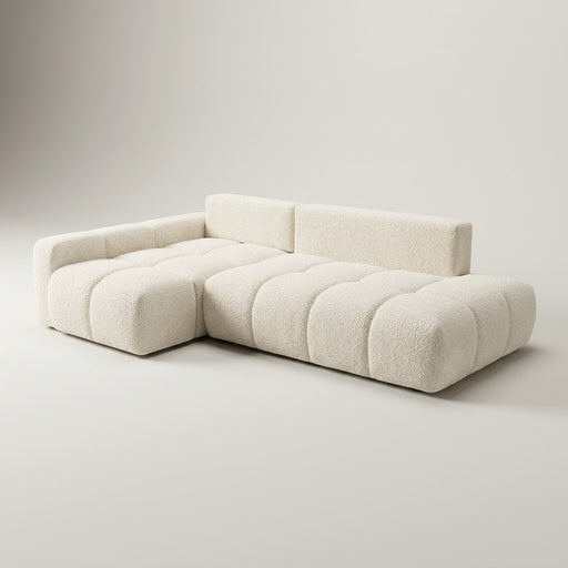 Coltar Extensibil Luna, Insula, Lada Depozitare,5 Locuri, 279 Cm ivory stanga