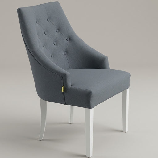 Scaun Amanda, Alb Si Albastru, 59.5 X 64 X 97 Cm