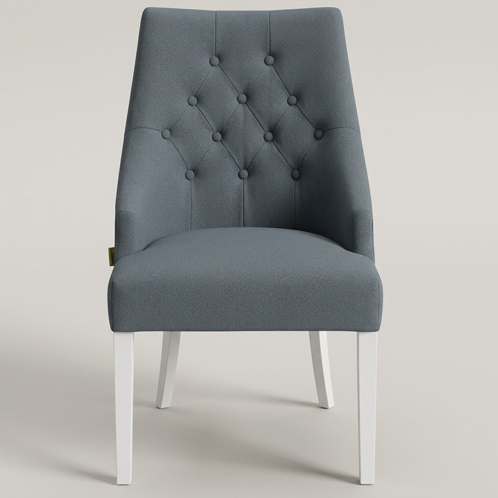 Scaun Amanda, Alb Si Albastru, 59.5 X 64 X 97 Cm