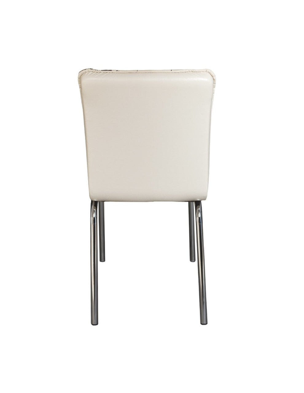 Set Masa Extensibila cu 4 scaune Cristal, Crem, 110/170 x 70 cm