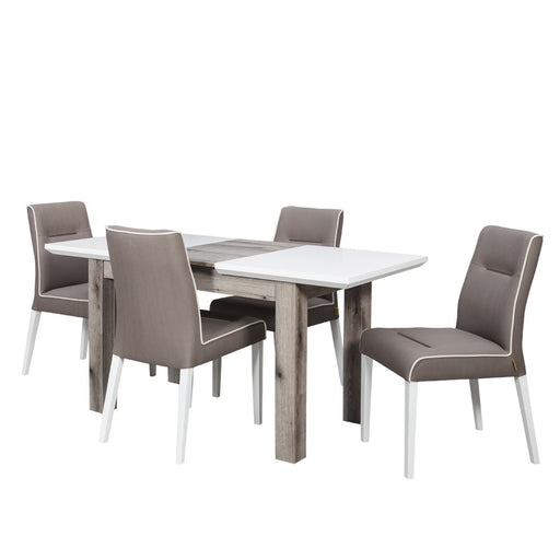 Set masa extensibila Fiona cu 4 Scaune, 120 x 75.6 x 78 cm