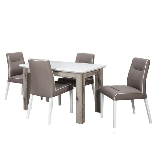 Set masa extensibila Fiona cu 4 Scaune, 120 x 75.6 x 78 cm