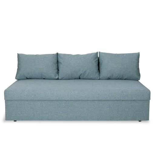 Canapea Extensibila Vario, Cu Lada Depozitare, 3 Locuri, Albastru, 80 x 191 x 98 Cm