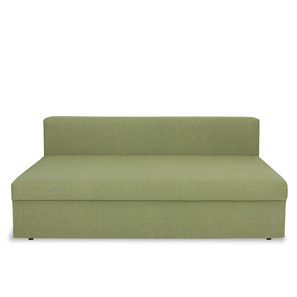 Canapea Extensibila Cu Lada Depozitare Vario, Verde, 191 x 98 x 80 Cm