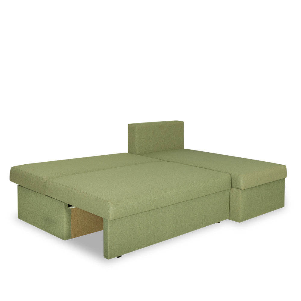 Coltar Extensibil Cu Lada Depozitare Vario, Interschimbabil Stanga/Dreapta, Verde